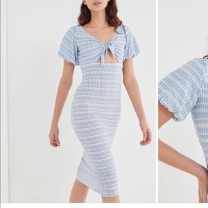 Urban Outfitters Midi puffed sleeve dress